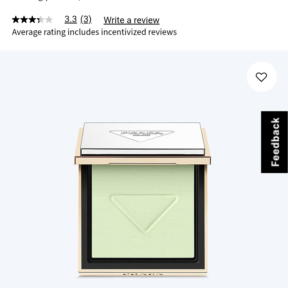 Prada Light Green Compact